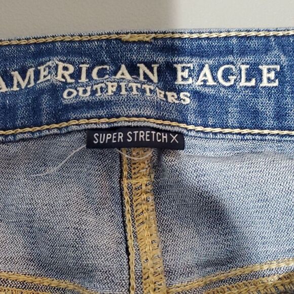 AMERICAN Eagle size 6 super stretch 30x30 high rise jeggings - Picture 6 of 8